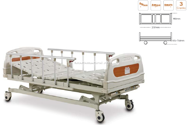  Giường bệnh nhân 3 tay quay ALK06-A328P
